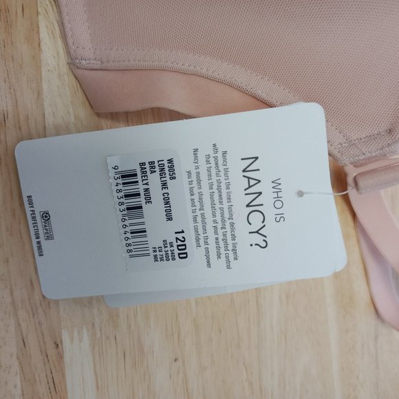 Nancy Ganz Longline Contour Bra, Barely Nude, 34DD - Picture 5 of 5